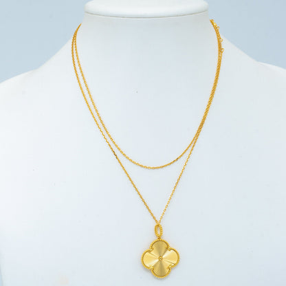 [Marins]CLOVER 25MM PEDANT NECKLACE GOLD