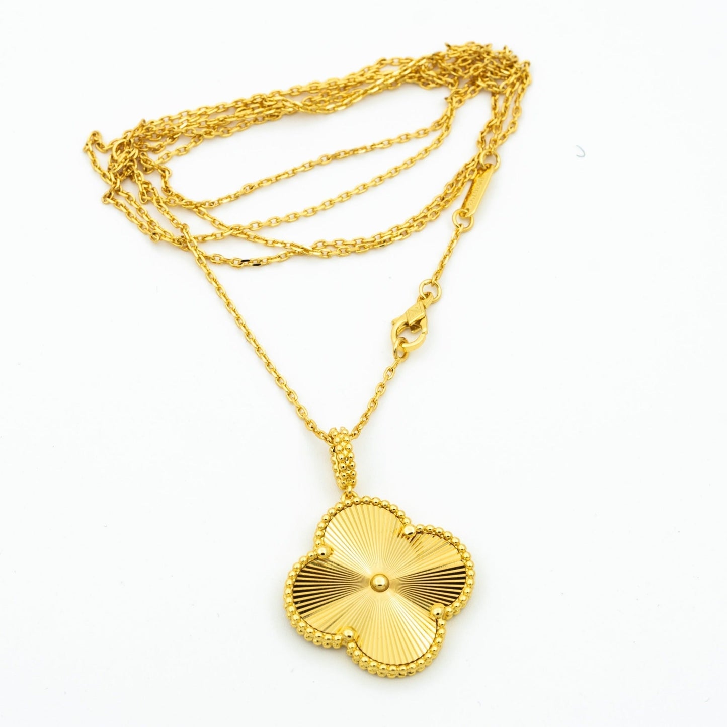 [Marins]CLOVER 25MM PEDANT NECKLACE GOLD
