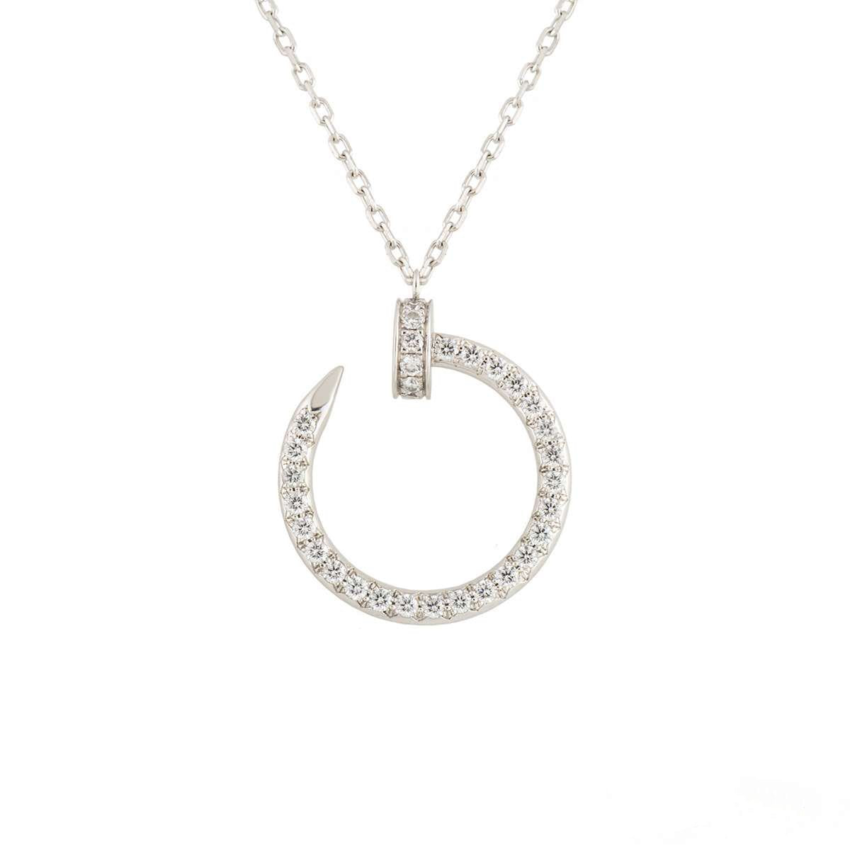[Marins]JUSTE NECKLACE SILVER DIAMONDS