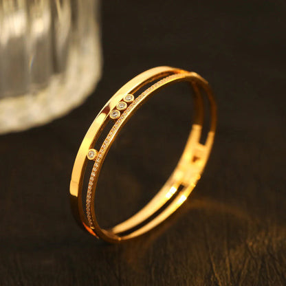 [Marins]Move Romane Diamond Bangle Bracelet