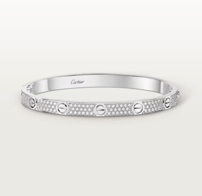[Marins]NEW-LOVE-4.8MM-Width Diamond-Studded Bracelet