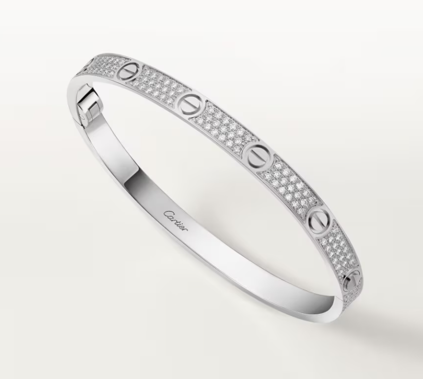 [Marins]NEW-LOVE-4.8MM-Width Diamond-Studded Bracelet