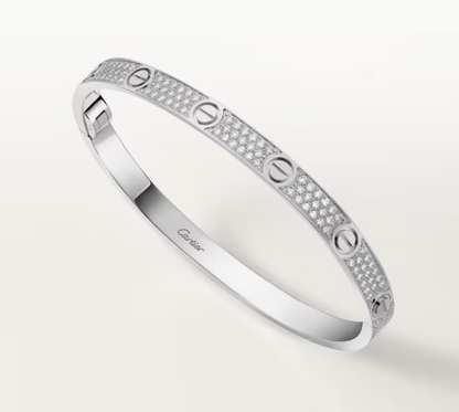 [Marins]NEW-LOVE-4.8MM-Width Diamond-Studded Bracelet