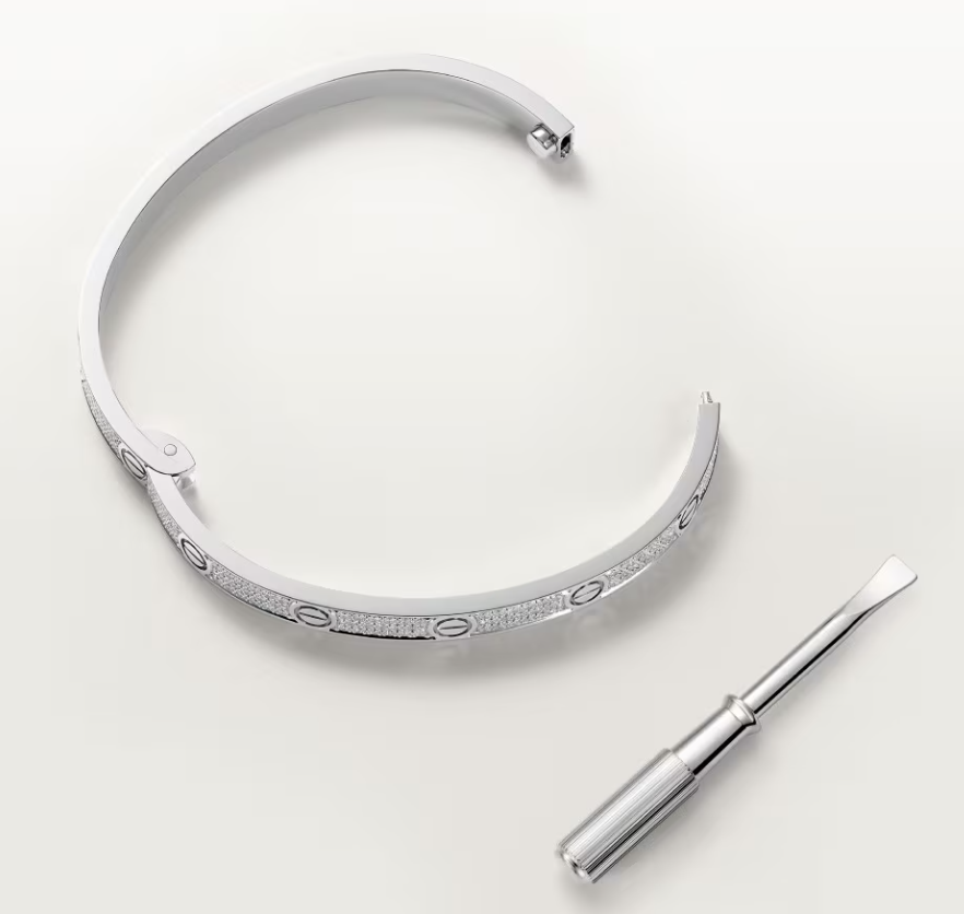 [Marins]NEW-LOVE-4.8MM-Width Diamond-Studded Bracelet