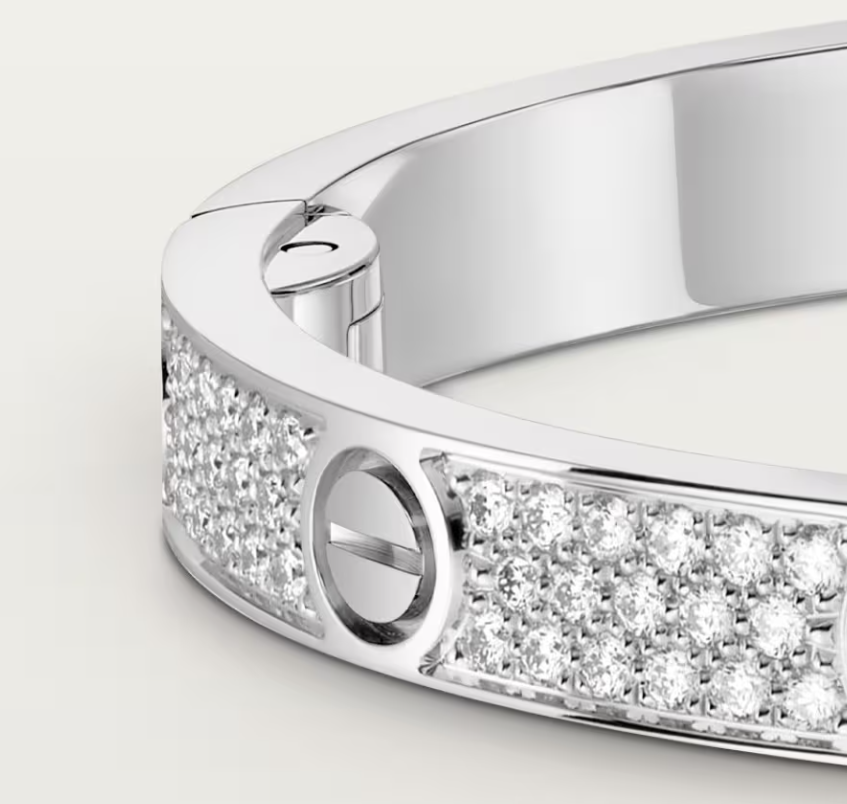 [Marins]NEW-LOVE-4.8MM-Width Diamond-Studded Bracelet