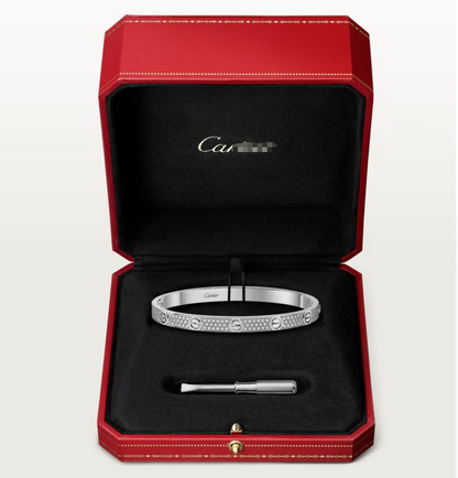 [Marins]NEW-LOVE-4.8MM-Width Diamond-Studded Bracelet