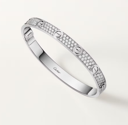 [Marins]NEW-LOVE-6.1MM-Width Diamond-Studded Bracelet
