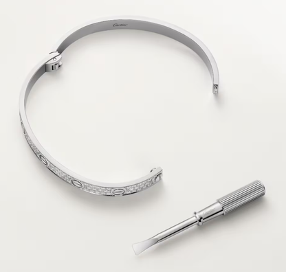 [Marins]NEW-LOVE-6.1MM-Width Diamond-Studded Bracelet