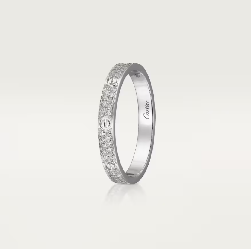 [Marin-Jewelry]LOVE RING 2.6mm-wide full-diamond ring silver