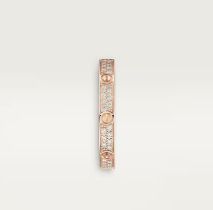 [Marins]LOVE RING 2.6mm-wide full-diamond ring Marins Gold