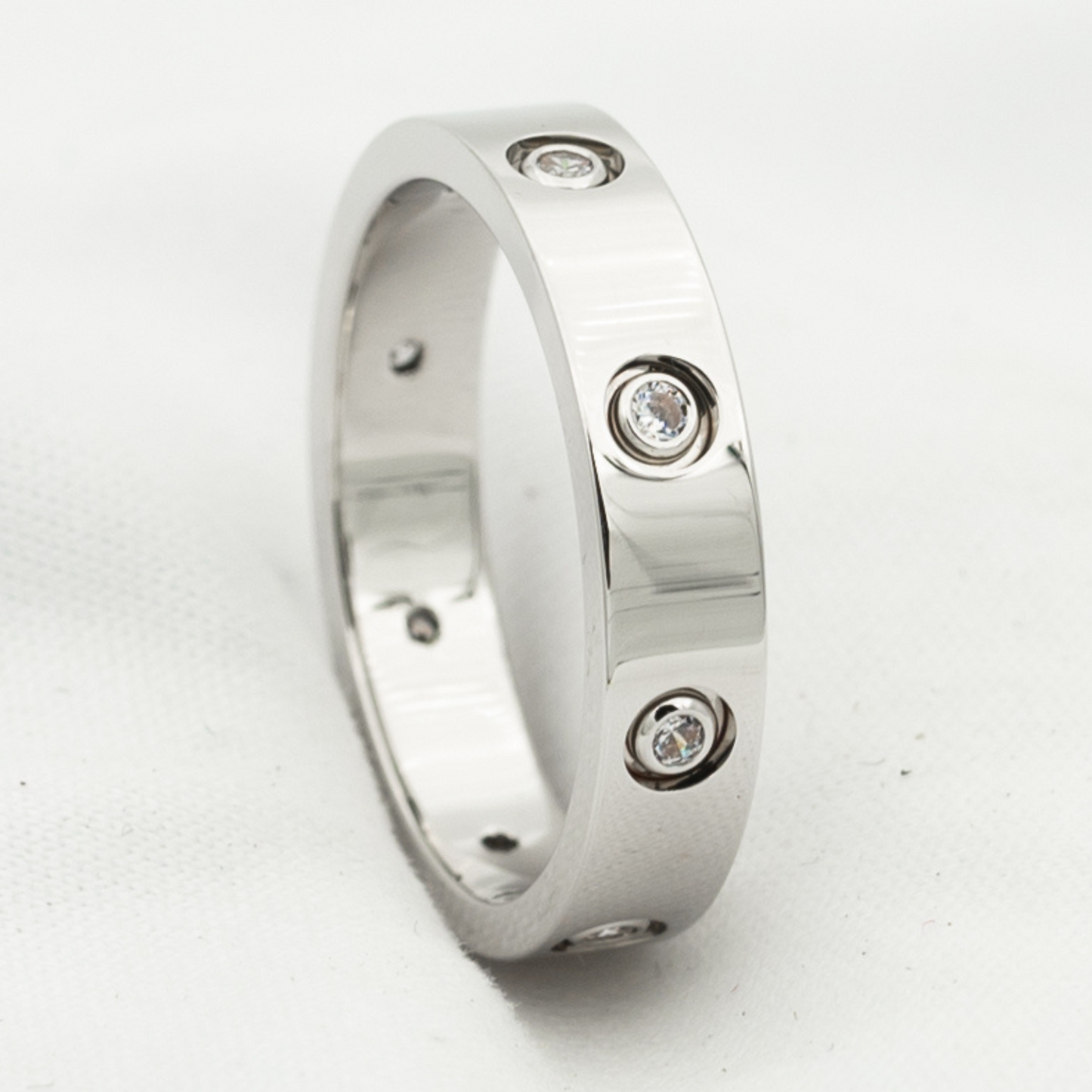 [Marins]LOVE RING 3.6MM 8 DIAMONDS