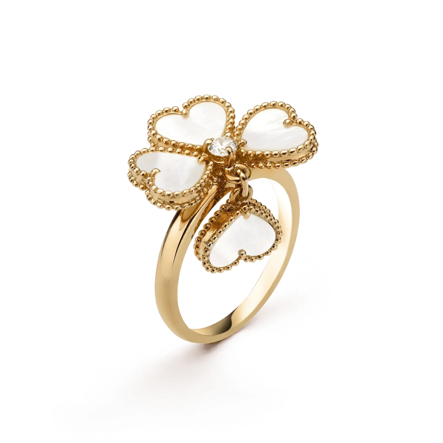 [Marins]SWEET CLOVER WHITE MOP RING