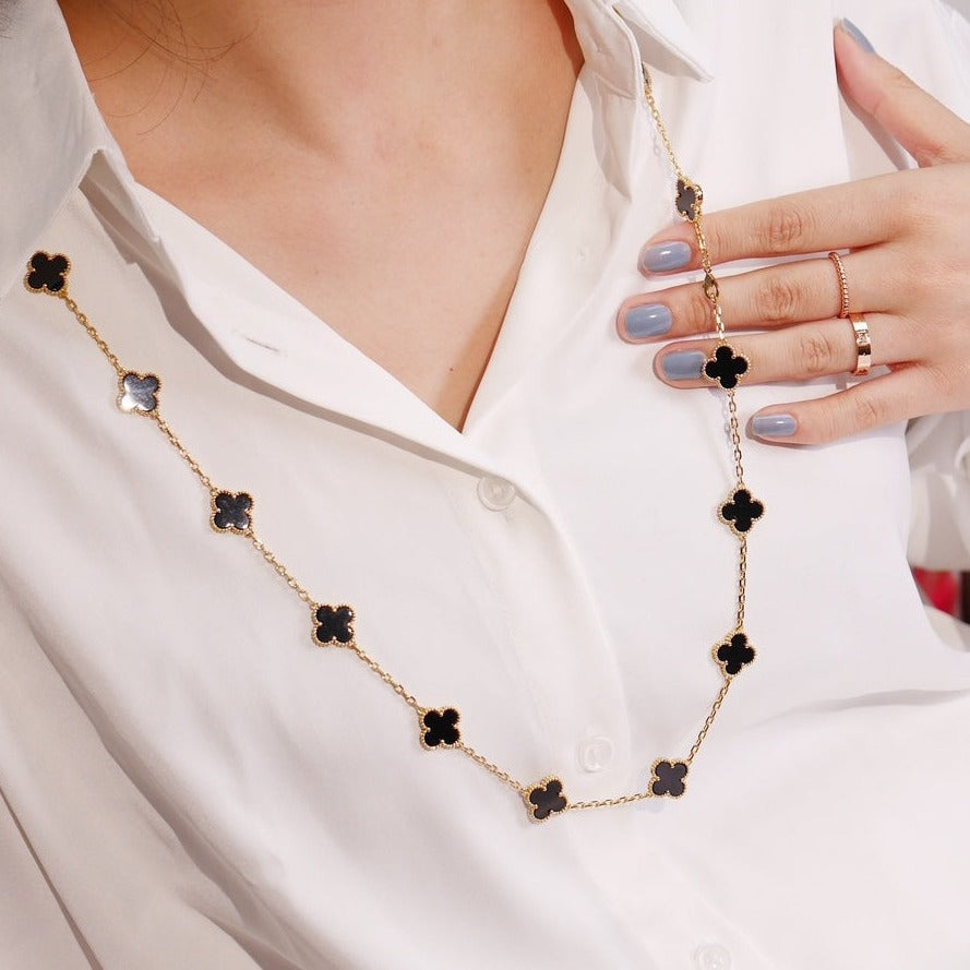 [Marins]CLOVER 20 MOTIFS ONYX Marins GOLD