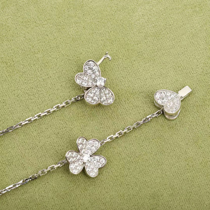 [Marins]FRIVOLE SILVER 9 FLOWERS NECKLACE