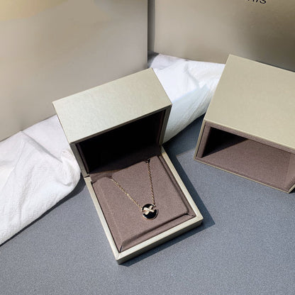 [Marins]JEUX DE PINK GOLD DIAMOND NECKLACE