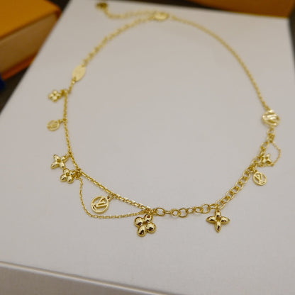 [Marins]BLOOMING SUPPLE NECKLACE BRASS