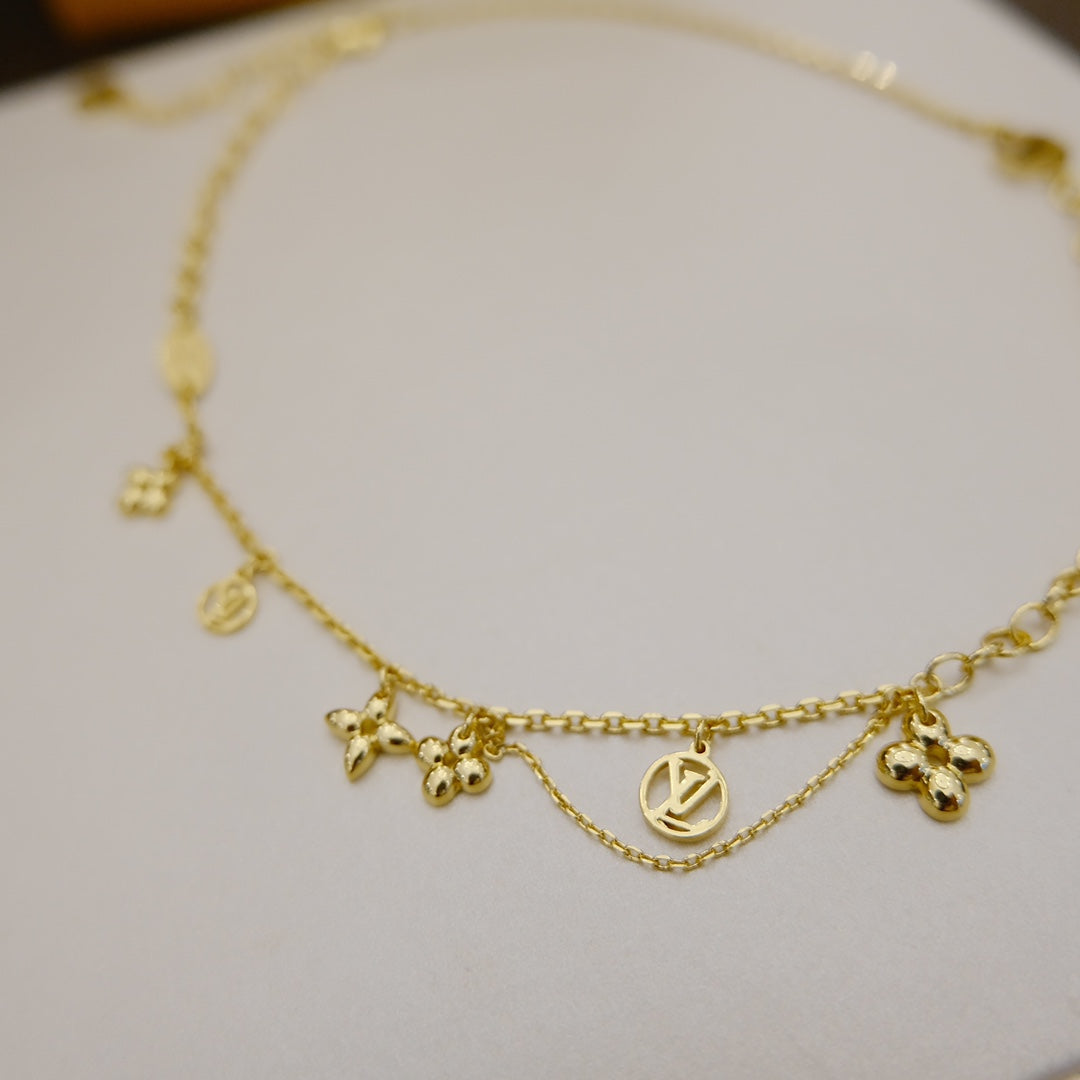 [Marins]BLOOMING SUPPLE NECKLACE BRASS