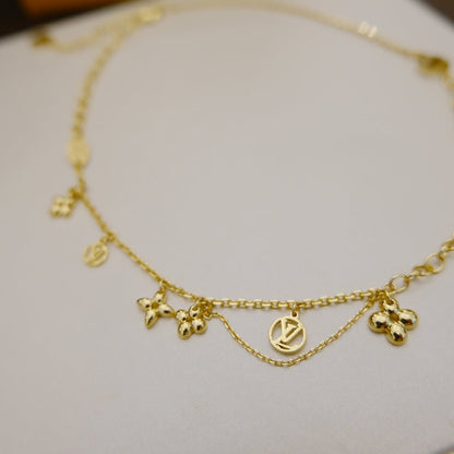 [Marins]BLOOMING SUPPLE NECKLACE BRASS