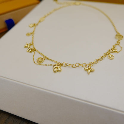 [Marins]BLOOMING SUPPLE NECKLACE BRASS