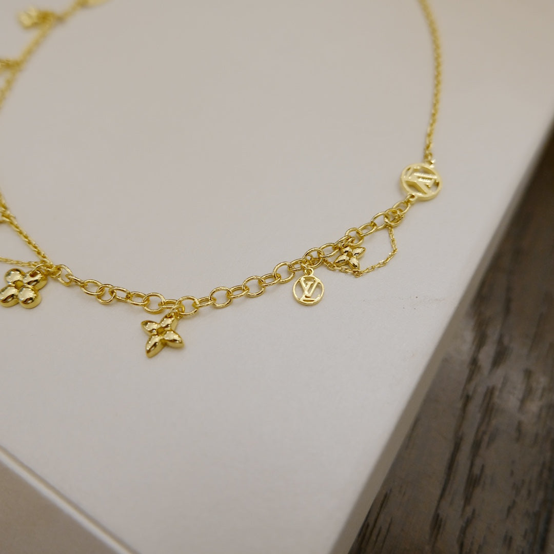 [Marins]BLOOMING SUPPLE NECKLACE BRASS