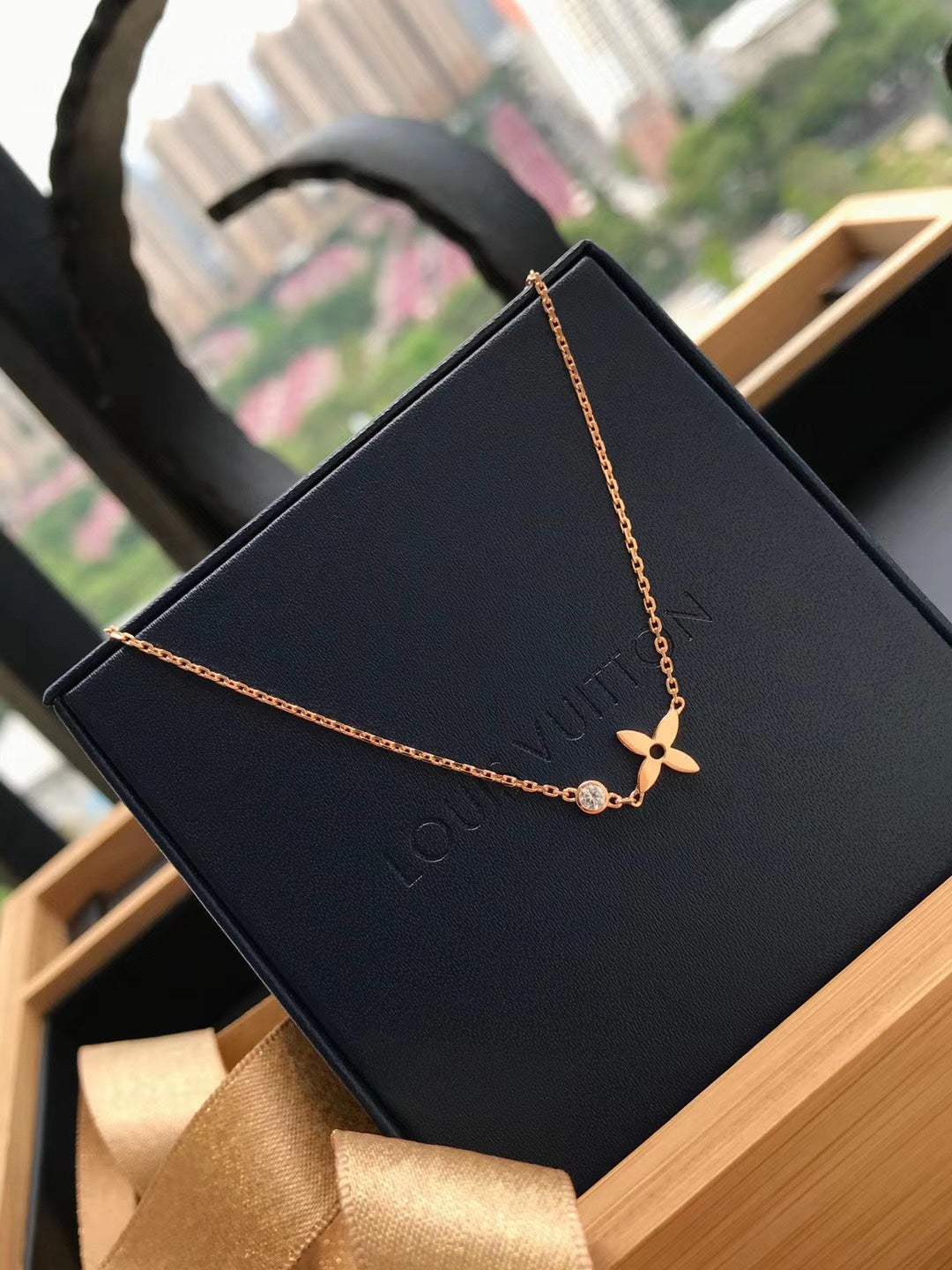 [Marins]BLOSSOM PENDANT PINK GOLD AND DIAMOND