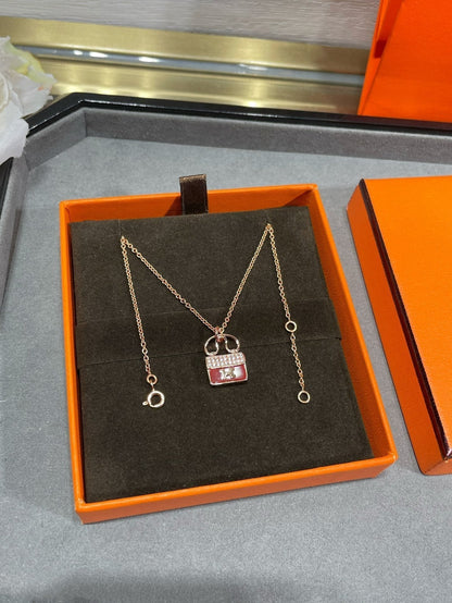 [Marins]H CIRCE MOISSANITE PENDANT NECKLACE GOLD