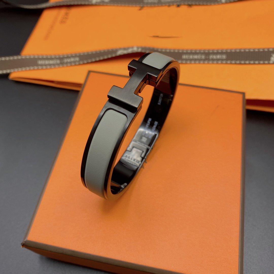 [Marin-Jewelry]CLIC HM SO BLACK GREY BRACELET