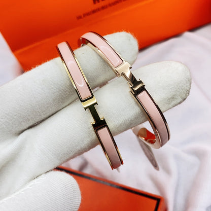 [Marins]CLASSIC HM CLIC  PINK 8MM ENAMEL BRACELET