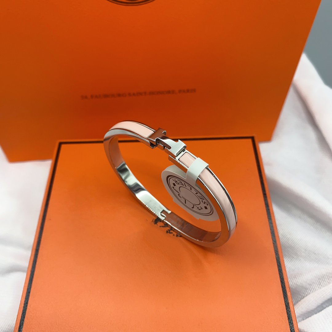 [Marin-Jewelry]CLASSIC HM CLIC  PINK 8MM ENAMEL BRACELET