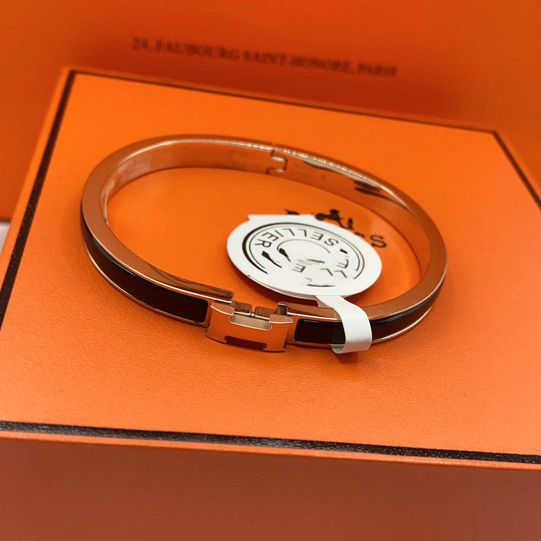 [Marins]CLASSIC HM CLIC BLACK 8MM ENAMEL BRACELET