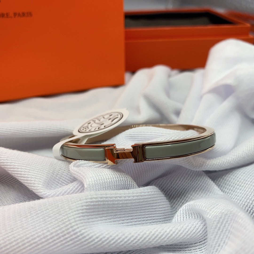 [Marins]CLASSIC HM CLIC GREEN 8MM ENAMEL BRACELET