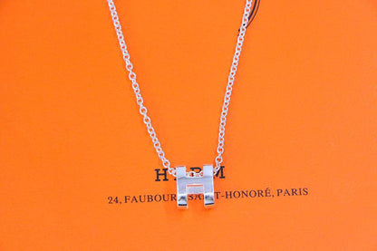 [Marins]HM NECKLACE H LETTER OVAL SERIES