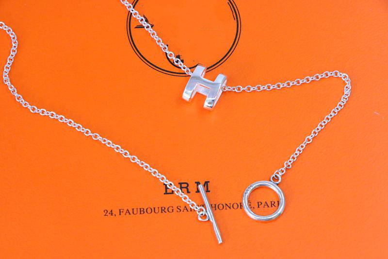 [Marins]HM NECKLACE H LETTER OVAL SERIES