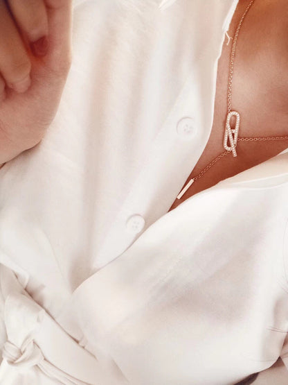[Marins]HM FIRE PIG NOSE NECKLACE TRENDY STREET