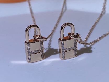 [Marins]HM ADVANCED NICHE LOCK HEAD NECKLACE DIAMONDS
