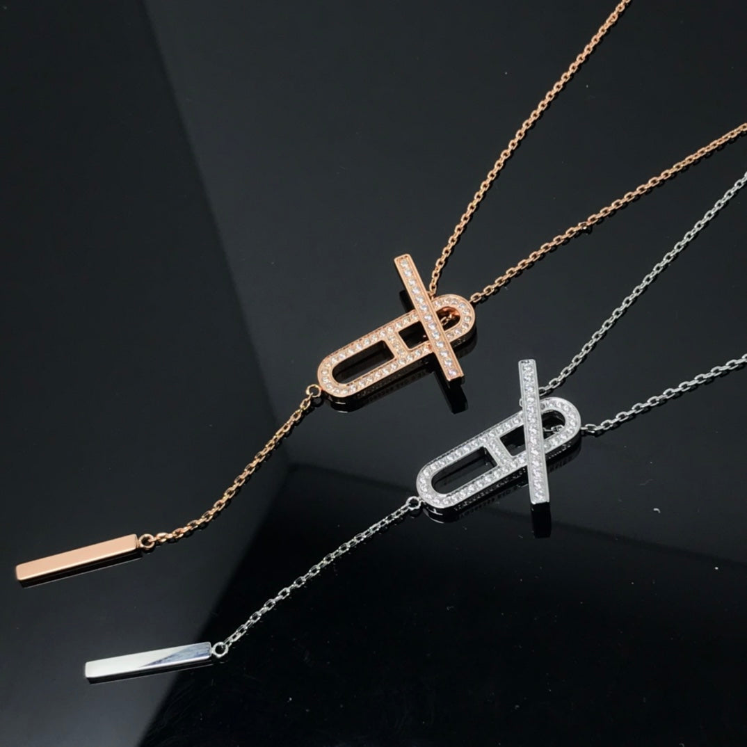 [Marins]HM NECKLACE PLATINUM Marins GOLD DIAMOND