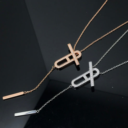 [Marins]HM NECKLACE PLATINUM Marins GOLD DIAMOND