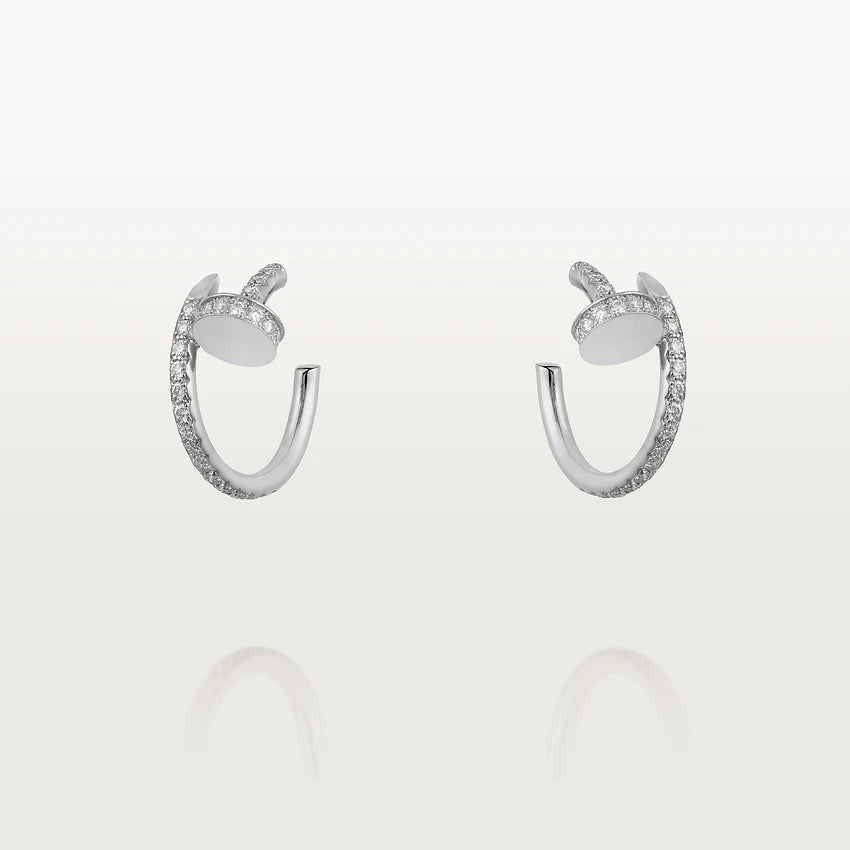 [Marins]JUSTE EARRINGS 12.75MM SILVER DIAMOND