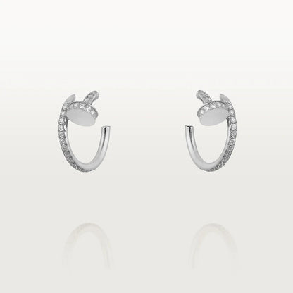 [Marins]JUSTE EARRINGS 12.75MM SILVER DIAMOND