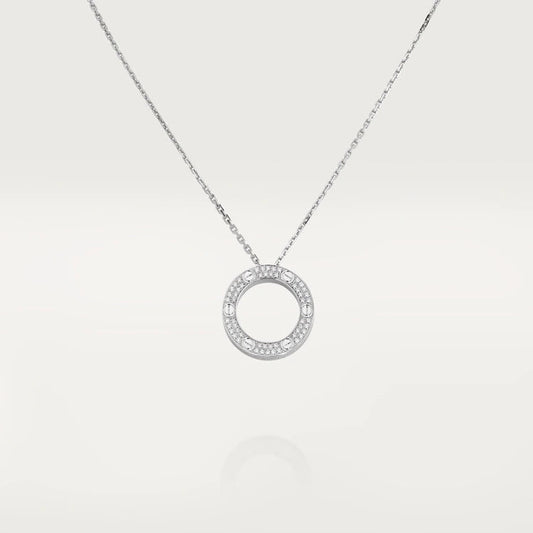 [Marins]LOVEネックレス アジャスタブルシルバー