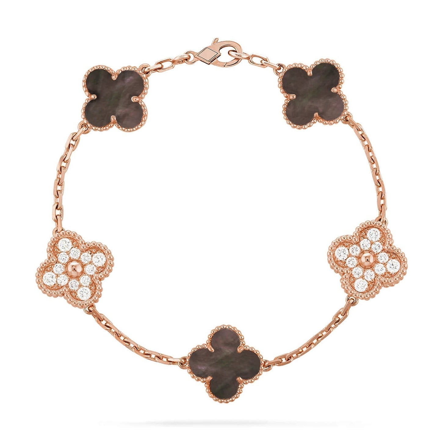 [Marins] CLOVER 5 MOTIF GRAY MOP BRACELET COLLECTION
