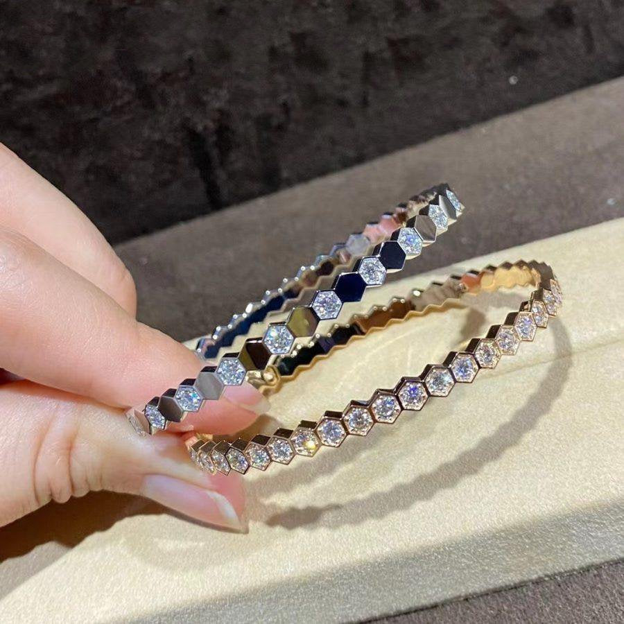 [Marins]BEE LOVE GOLD BRACELET FULL DIAMOND