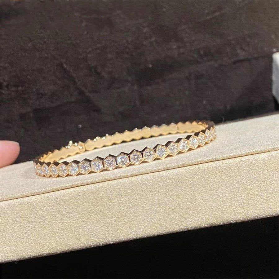 [Marins]BEE LOVE GOLD BRACELET FULL DIAMOND