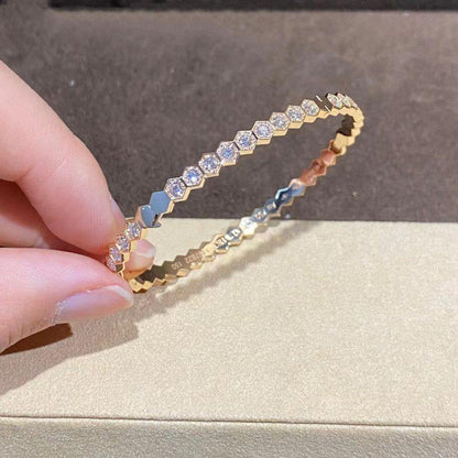 [Marins]BEE LOVE GOLD BRACELET FULL DIAMOND