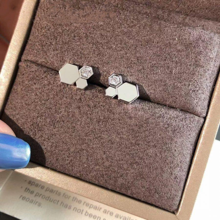 [Marins]BEE LOVE SILVER DIAMOND EARRINGS
