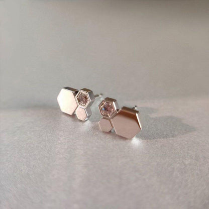 [Marins]BEE LOVE SILVER DIAMOND EARRINGS