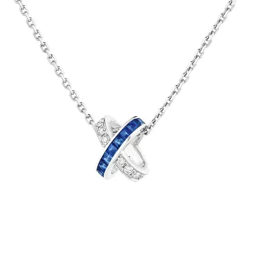 [Marins]LIENS DIAMOND SILVER NECKLACE