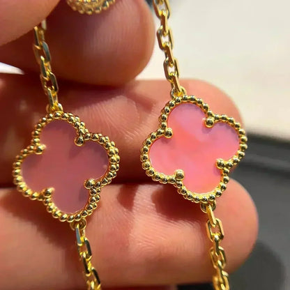 [Marins] CLOVER 5 MOTIFS  PINK MOP BRACELET COLLECTION