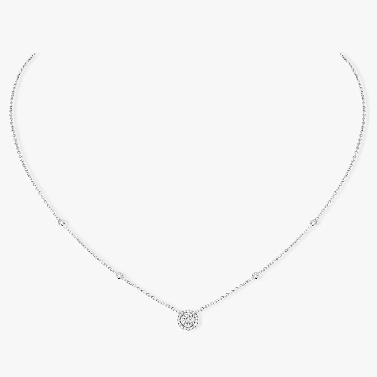 [Marins]Diamond Necklace 0,20ct Brilliant Shape Joy