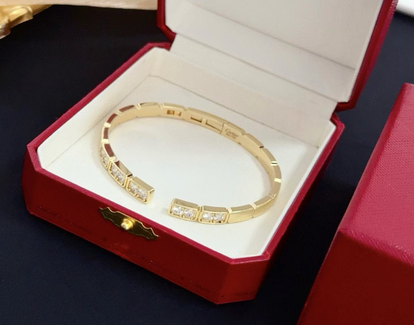 [Marins jewelrys]LOVE DIAMOND OPEN  BRACELET